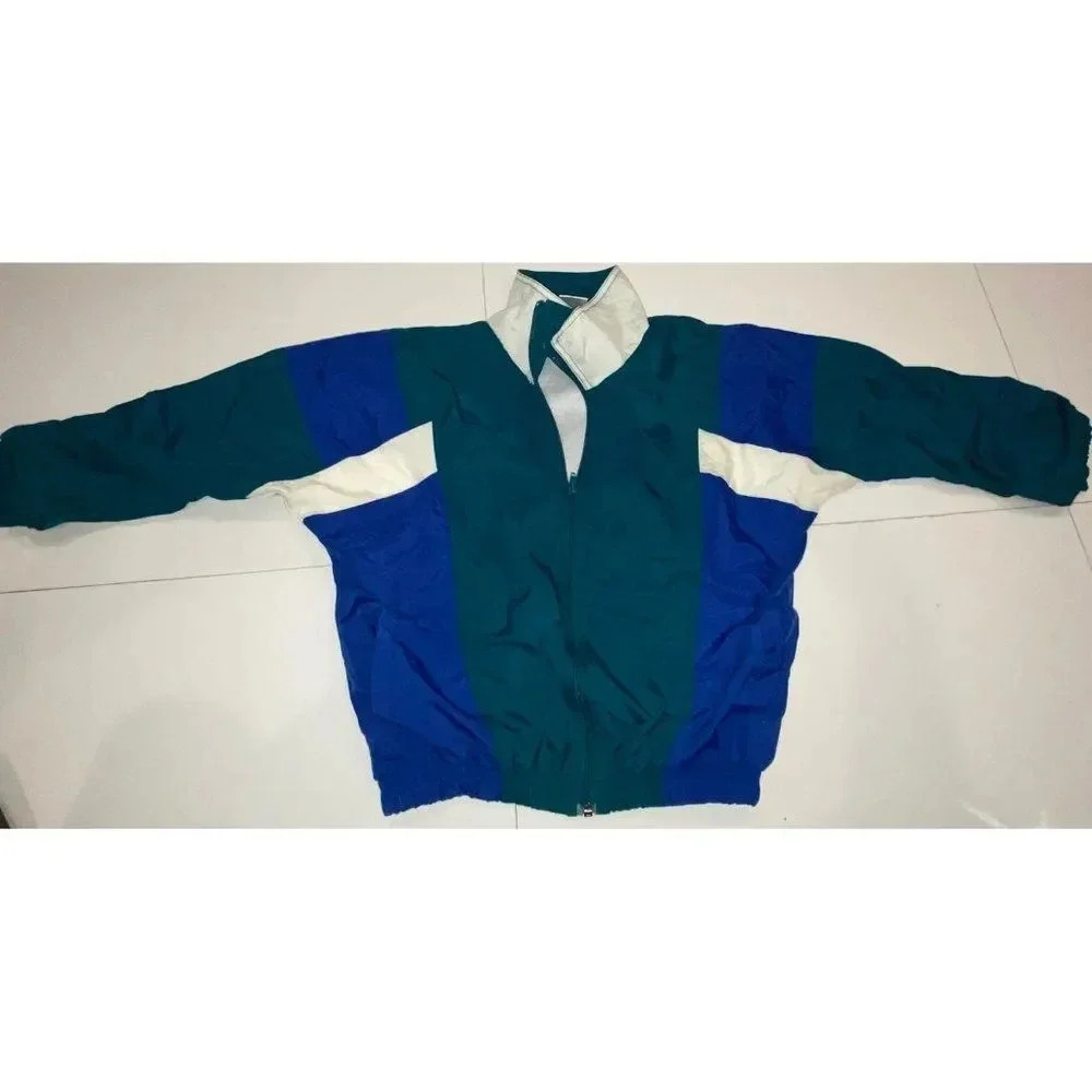 VINTAGE COLOR BLOCK KIDS - PRO SPIRIT FULL ZIP JACKET -SIZE MEDIUM (8) BOYS